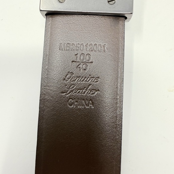 Fossil Men's Reversible Black/Brown Leather Belt for Men Sz 40 - Picture 6 of 6